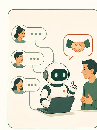 AI-агент ведёт диалоги с клиентами и помогает довести обращение до сделки